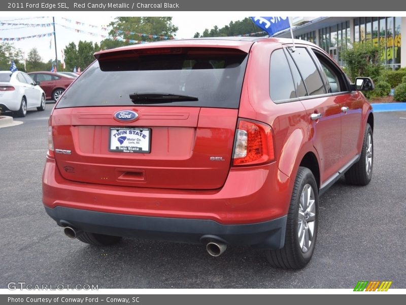 Red Candy Metallic / Charcoal Black 2011 Ford Edge SEL