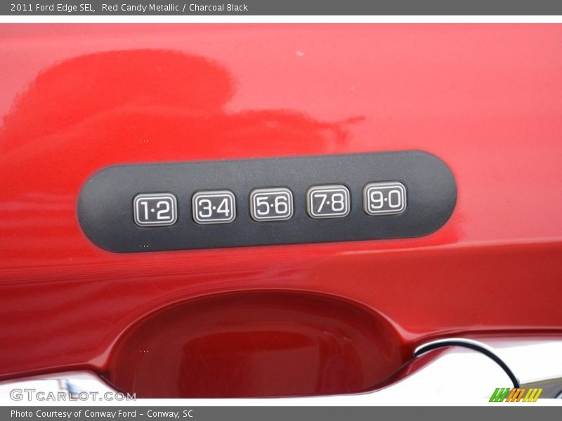Red Candy Metallic / Charcoal Black 2011 Ford Edge SEL