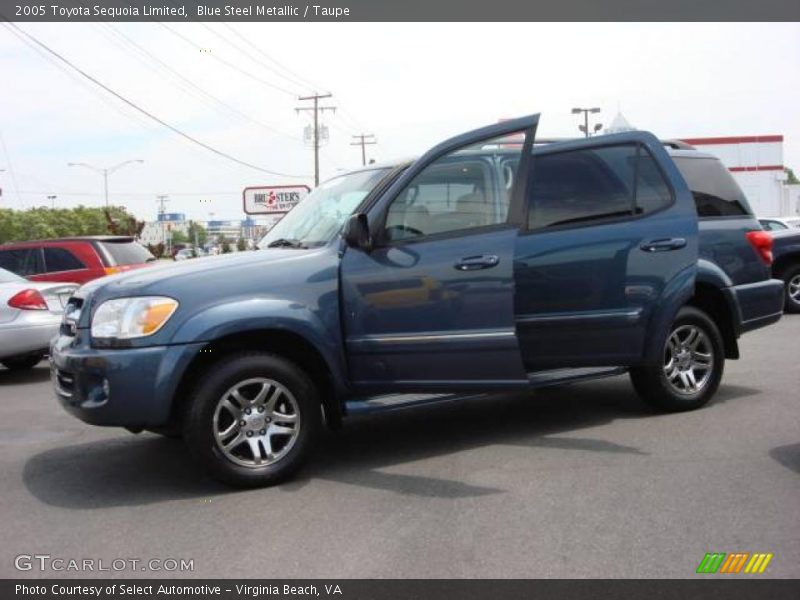 Blue Steel Metallic / Taupe 2005 Toyota Sequoia Limited