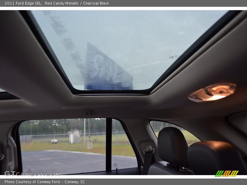 Red Candy Metallic / Charcoal Black 2011 Ford Edge SEL