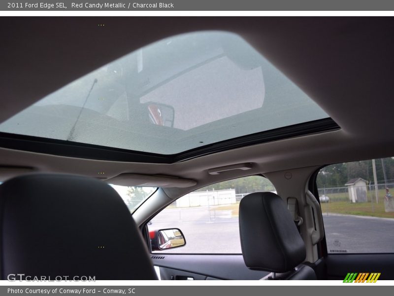 Red Candy Metallic / Charcoal Black 2011 Ford Edge SEL