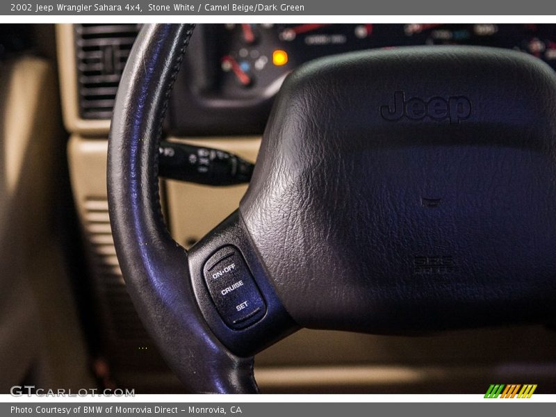 Stone White / Camel Beige/Dark Green 2002 Jeep Wrangler Sahara 4x4