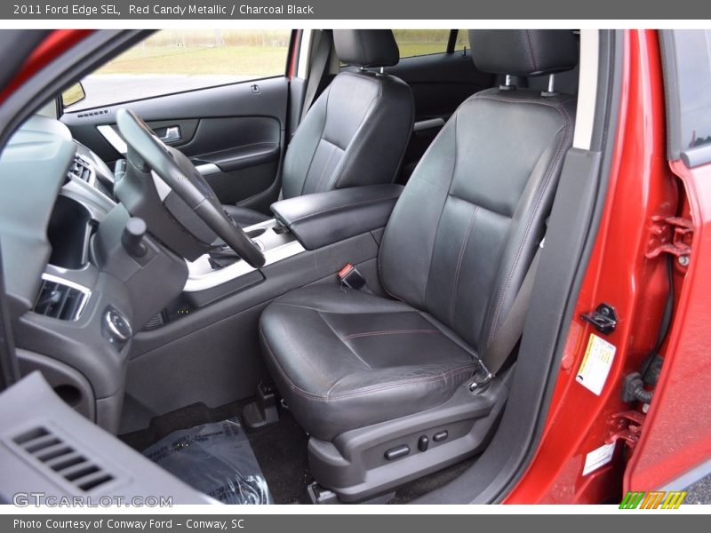 Red Candy Metallic / Charcoal Black 2011 Ford Edge SEL