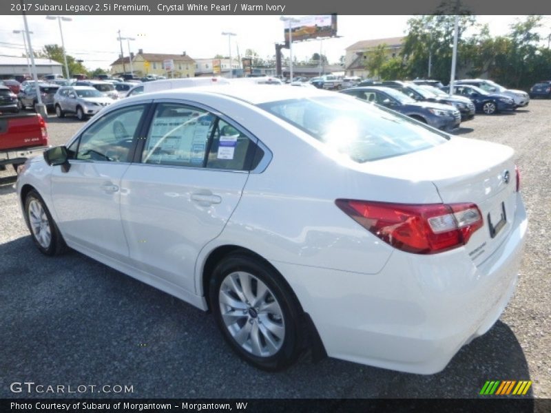 Crystal White Pearl / Warm Ivory 2017 Subaru Legacy 2.5i Premium