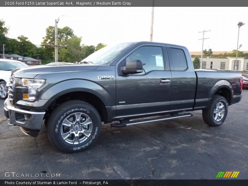 Magnetic / Medium Earth Gray 2016 Ford F150 Lariat SuperCab 4x4