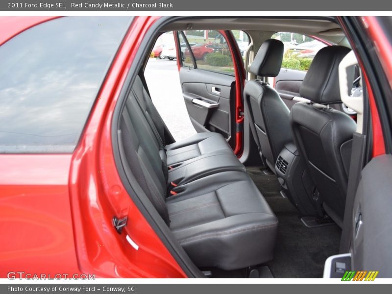 Red Candy Metallic / Charcoal Black 2011 Ford Edge SEL