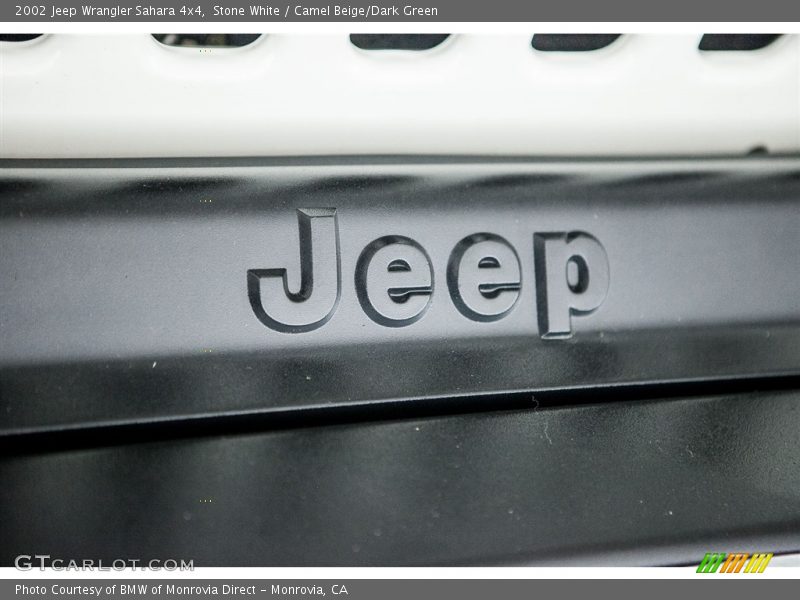 Stone White / Camel Beige/Dark Green 2002 Jeep Wrangler Sahara 4x4
