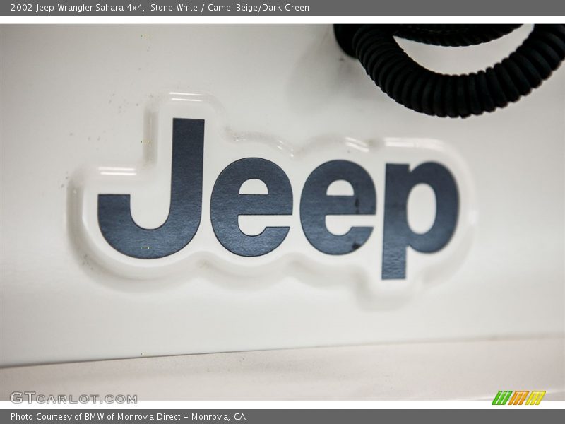 Stone White / Camel Beige/Dark Green 2002 Jeep Wrangler Sahara 4x4