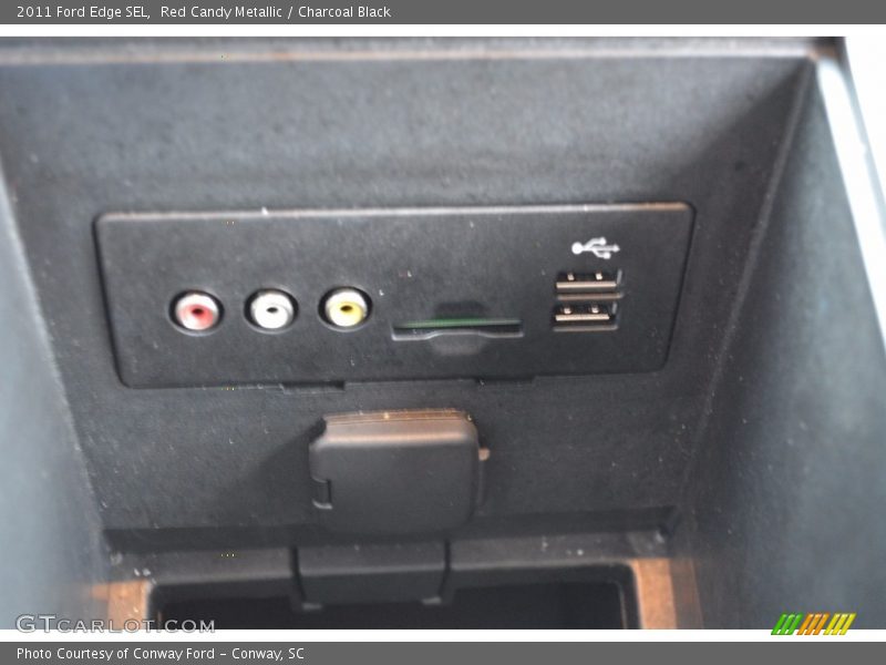 Red Candy Metallic / Charcoal Black 2011 Ford Edge SEL