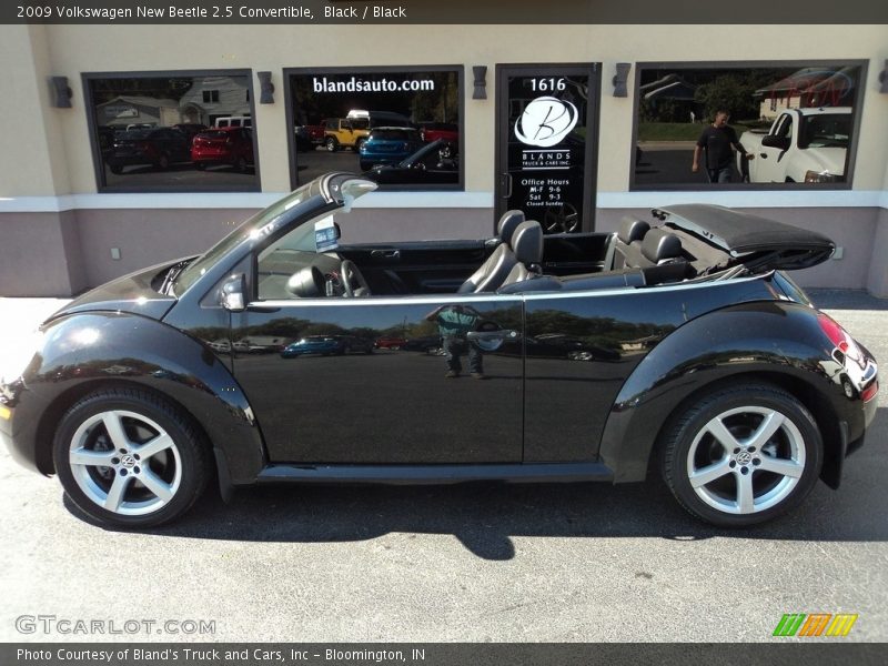 Black / Black 2009 Volkswagen New Beetle 2.5 Convertible