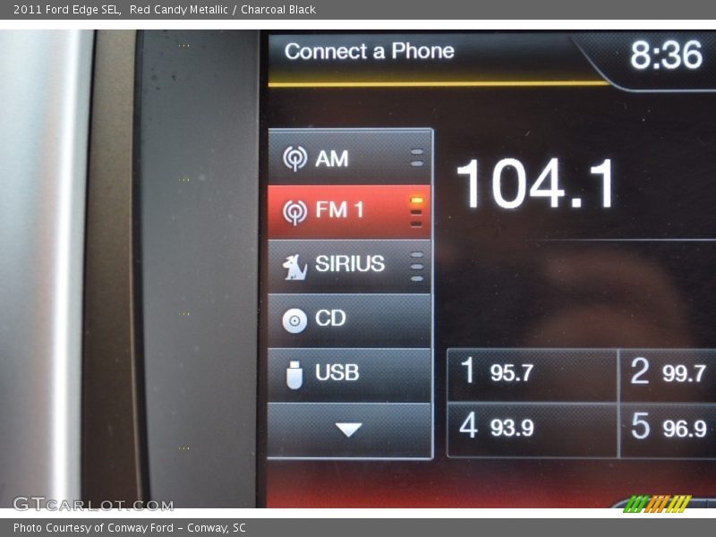 Red Candy Metallic / Charcoal Black 2011 Ford Edge SEL