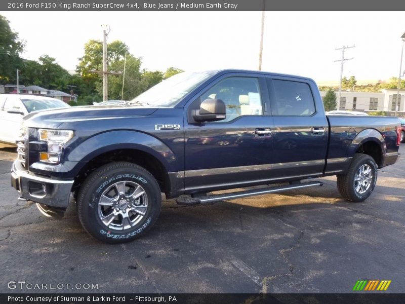 Blue Jeans / Medium Earth Gray 2016 Ford F150 King Ranch SuperCrew 4x4