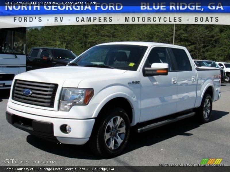 Oxford White / Black 2010 Ford F150 FX2 SuperCrew