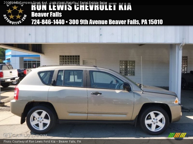 Light Khaki Metallic / Pastel Pebble Beige 2008 Jeep Compass Sport 4x4