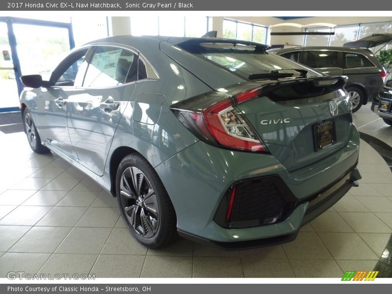  2017 Civic EX-L Navi Hatchback Sonic Gray Pearl