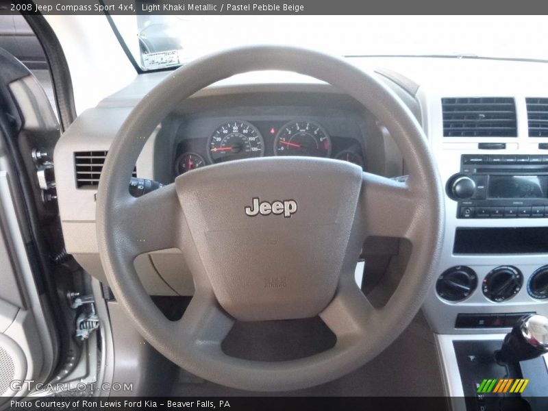 Light Khaki Metallic / Pastel Pebble Beige 2008 Jeep Compass Sport 4x4