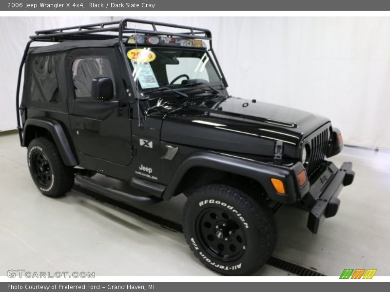 Black / Dark Slate Gray 2006 Jeep Wrangler X 4x4