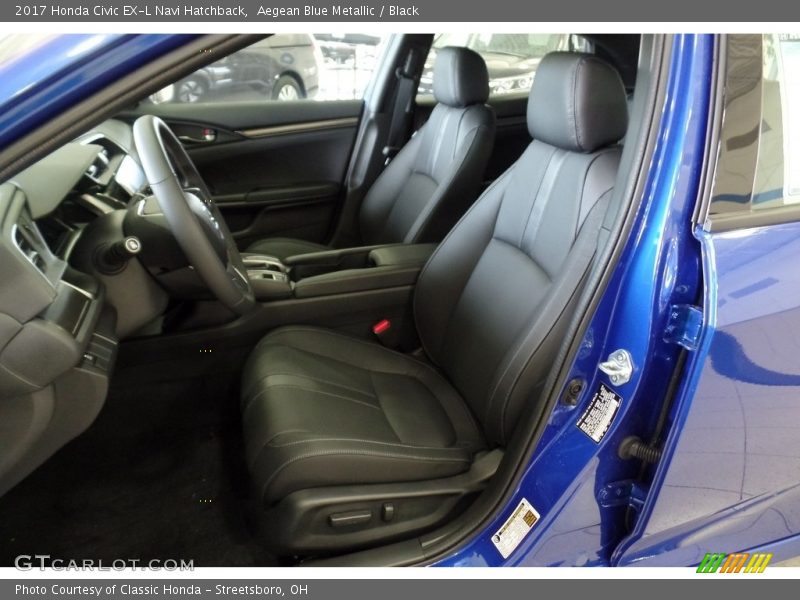 Front Seat of 2017 Civic EX-L Navi Hatchback