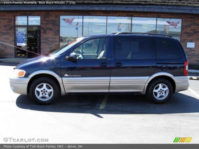 Blue Black Metallic / Gray 2004 Pontiac Montana