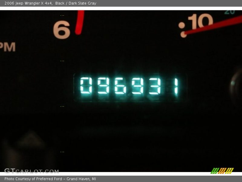 Black / Dark Slate Gray 2006 Jeep Wrangler X 4x4