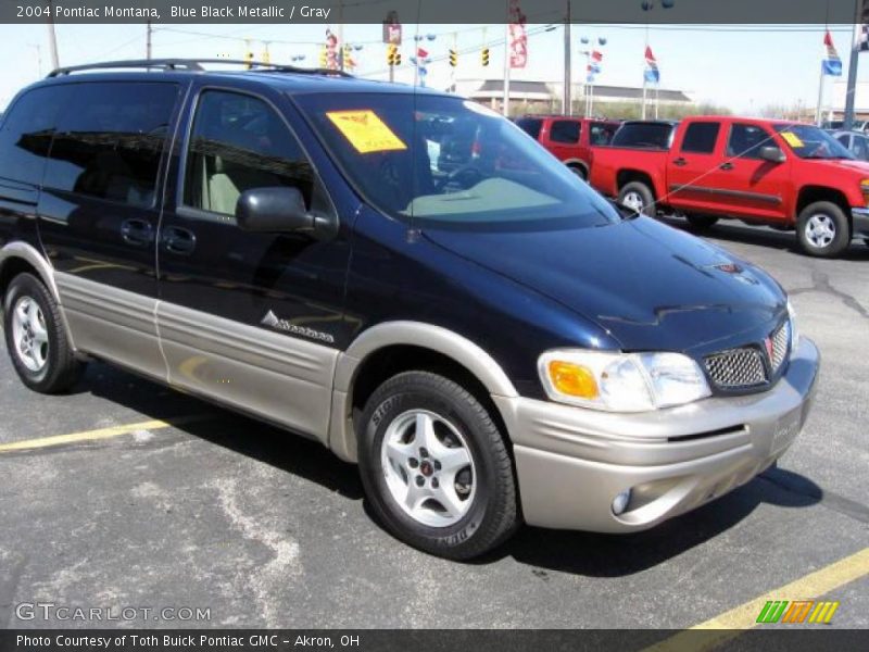 Blue Black Metallic / Gray 2004 Pontiac Montana