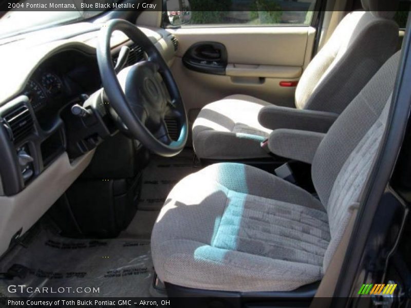 Blue Black Metallic / Gray 2004 Pontiac Montana