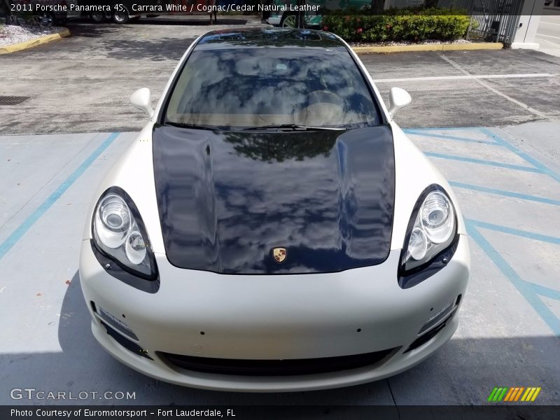 Carrara White / Cognac/Cedar Natural Leather 2011 Porsche Panamera 4S