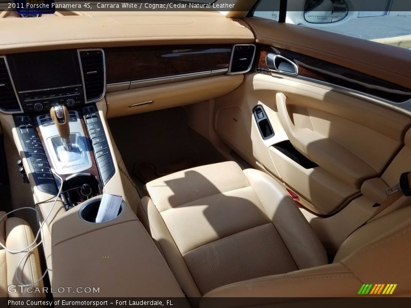 Carrara White / Cognac/Cedar Natural Leather 2011 Porsche Panamera 4S