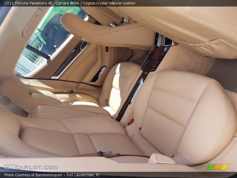 Carrara White / Cognac/Cedar Natural Leather 2011 Porsche Panamera 4S