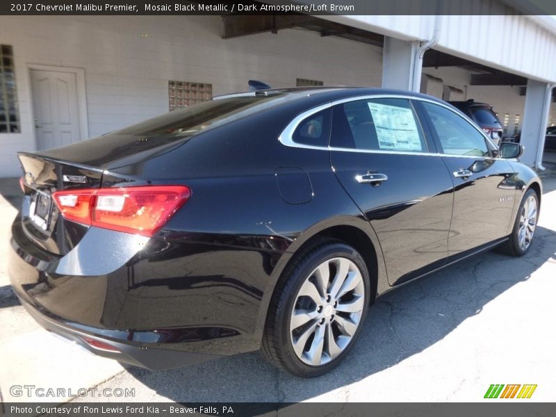 Mosaic Black Metallic / Dark Atmosphere/Loft Brown 2017 Chevrolet Malibu Premier