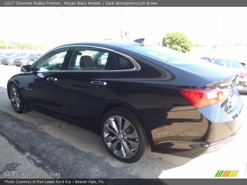 Mosaic Black Metallic / Dark Atmosphere/Loft Brown 2017 Chevrolet Malibu Premier
