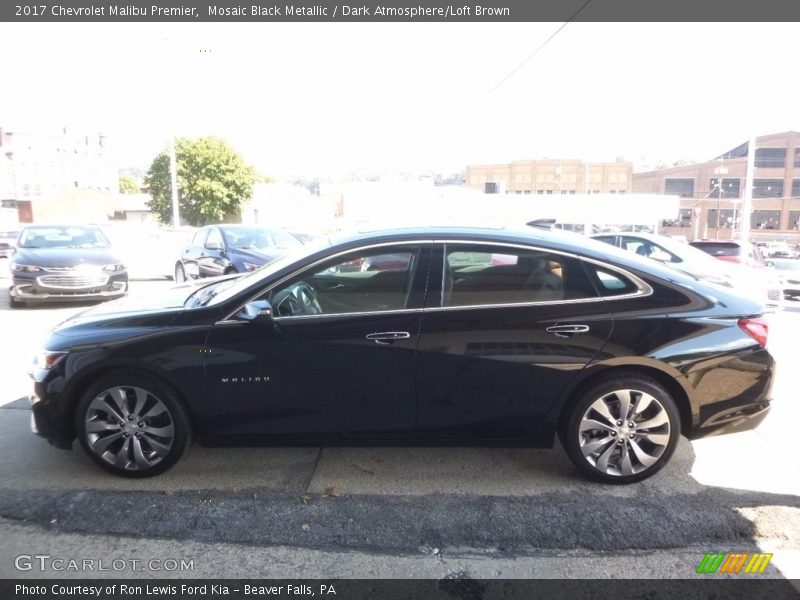 Mosaic Black Metallic / Dark Atmosphere/Loft Brown 2017 Chevrolet Malibu Premier
