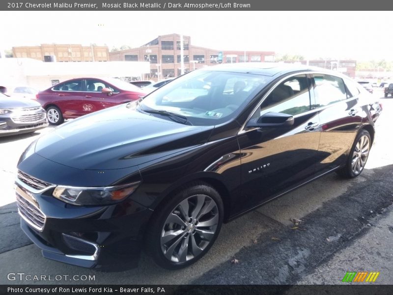 Mosaic Black Metallic / Dark Atmosphere/Loft Brown 2017 Chevrolet Malibu Premier
