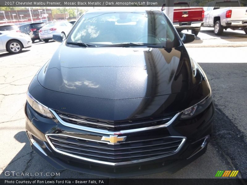 Mosaic Black Metallic / Dark Atmosphere/Loft Brown 2017 Chevrolet Malibu Premier