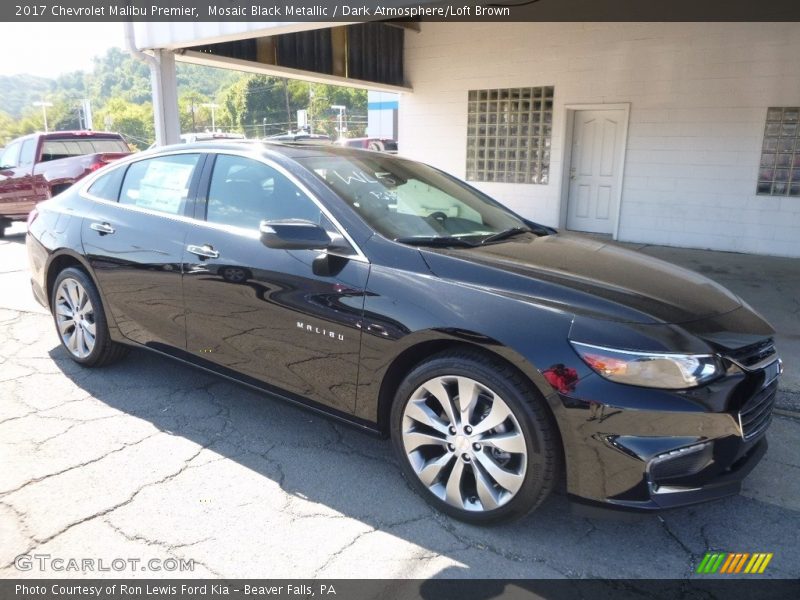 Mosaic Black Metallic / Dark Atmosphere/Loft Brown 2017 Chevrolet Malibu Premier