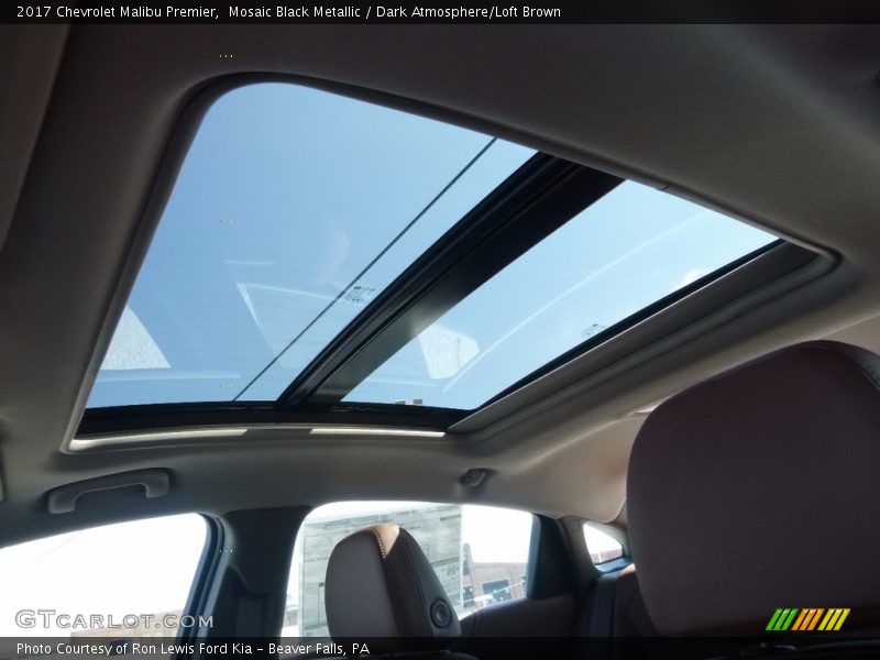 Mosaic Black Metallic / Dark Atmosphere/Loft Brown 2017 Chevrolet Malibu Premier