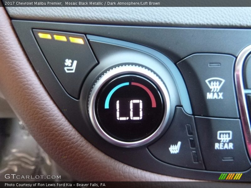 Mosaic Black Metallic / Dark Atmosphere/Loft Brown 2017 Chevrolet Malibu Premier