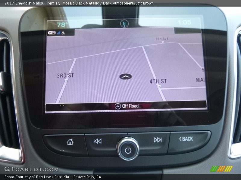 Mosaic Black Metallic / Dark Atmosphere/Loft Brown 2017 Chevrolet Malibu Premier