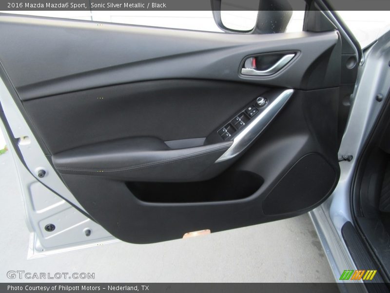 Sonic Silver Metallic / Black 2016 Mazda Mazda6 Sport