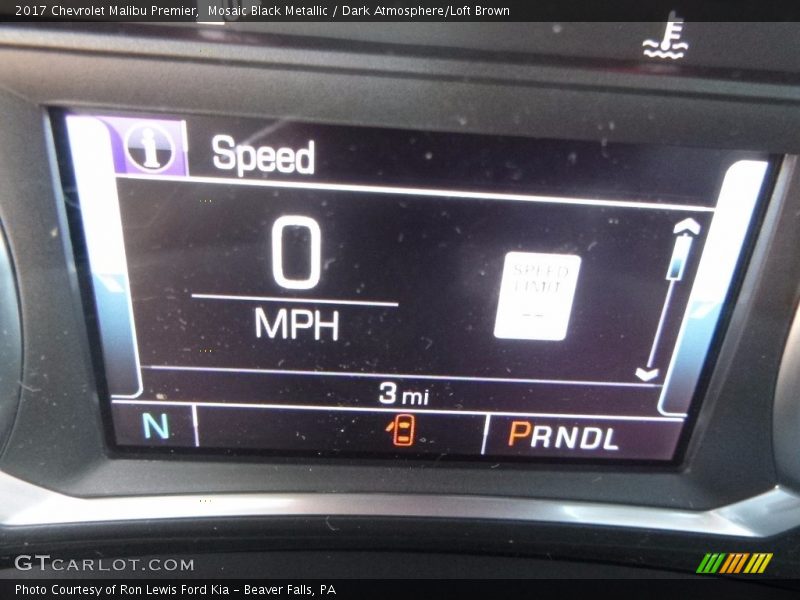 Mosaic Black Metallic / Dark Atmosphere/Loft Brown 2017 Chevrolet Malibu Premier