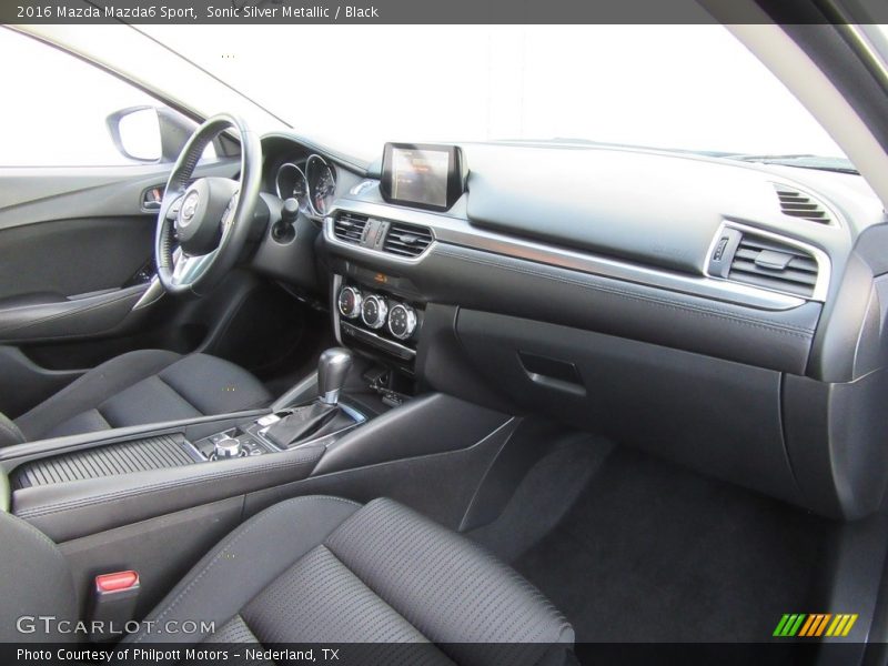 Sonic Silver Metallic / Black 2016 Mazda Mazda6 Sport