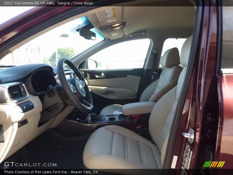  2017 Sorento EX V6 AWD Stone Beige Interior