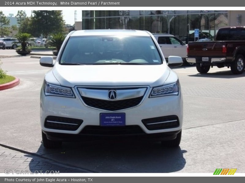 White Diamond Pearl / Parchment 2014 Acura MDX Technology