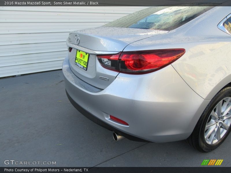 Sonic Silver Metallic / Black 2016 Mazda Mazda6 Sport