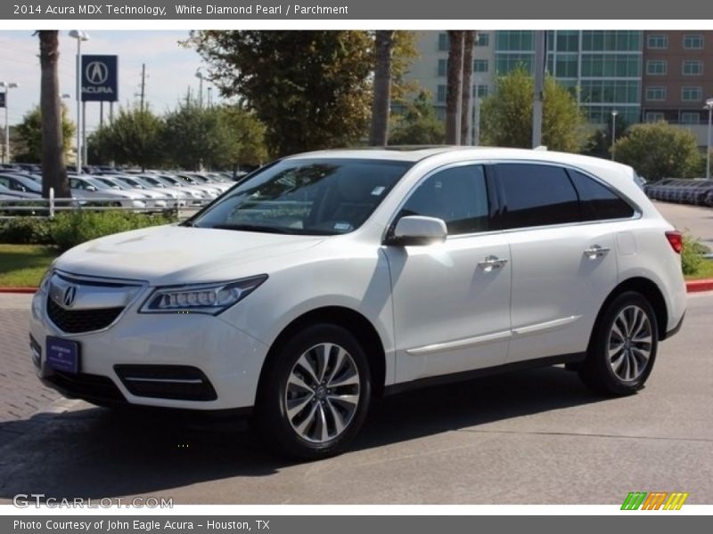 White Diamond Pearl / Parchment 2014 Acura MDX Technology