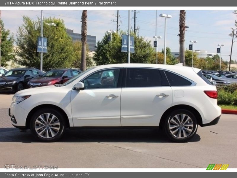 White Diamond Pearl / Parchment 2014 Acura MDX Technology