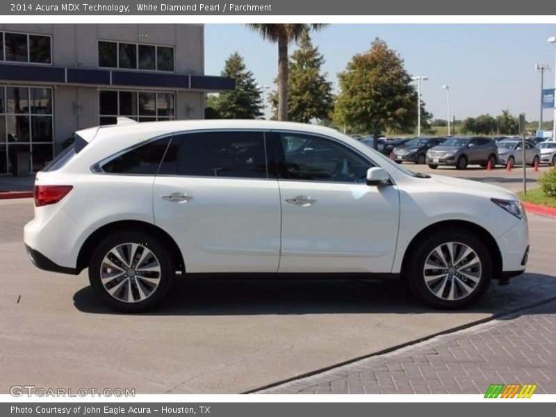 White Diamond Pearl / Parchment 2014 Acura MDX Technology
