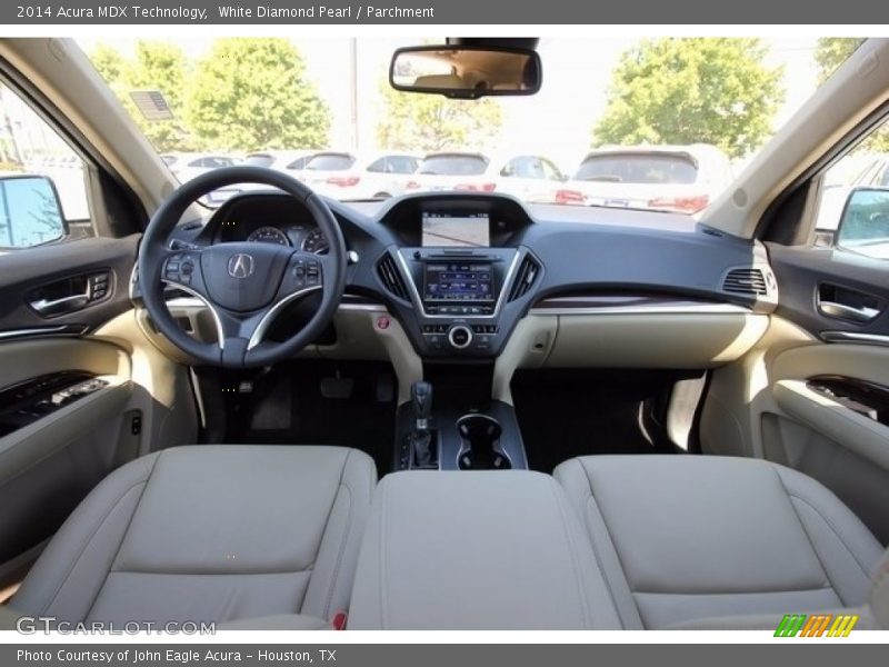 White Diamond Pearl / Parchment 2014 Acura MDX Technology