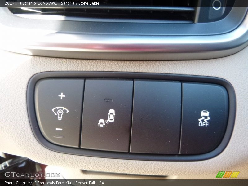 Sangria / Stone Beige 2017 Kia Sorento EX V6 AWD