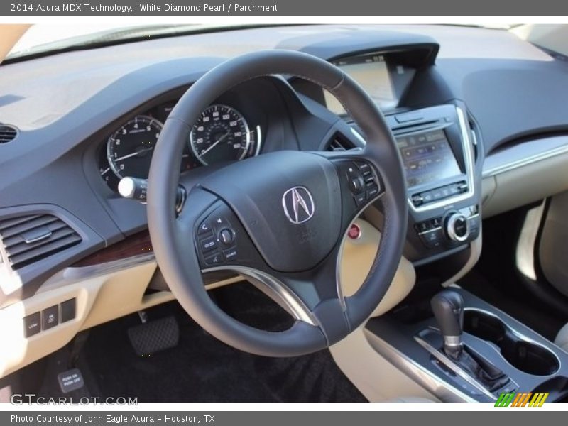 White Diamond Pearl / Parchment 2014 Acura MDX Technology
